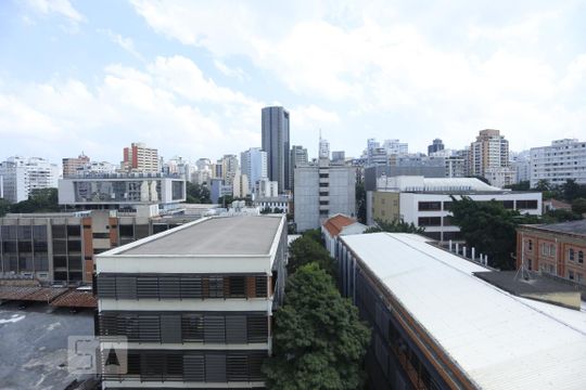 Vista de kitnet/studio para alugar com 1 quarto, 44m² em Vila Buarque, São Paulo