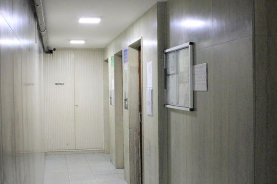 Hall elevadores de apartamento à venda com 1 quarto, 44m² em Campos Elíseos, São Paulo