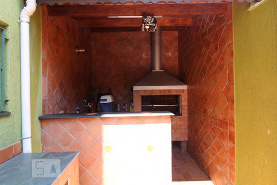 Área comum - Churrasqueira de casa à venda com 4 quartos, 352m² em Osvaldo Cruz, São Caetano do Sul