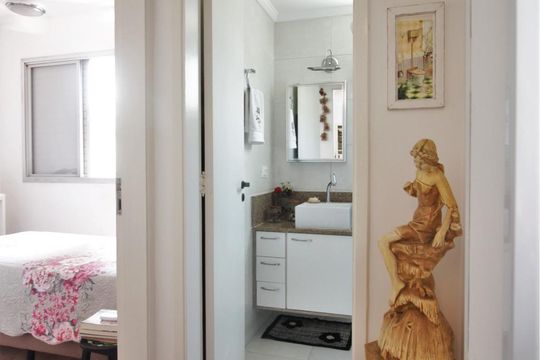Corredor de apartamento à venda com 1 quarto, 37m² em Vila Andrade, São Paulo