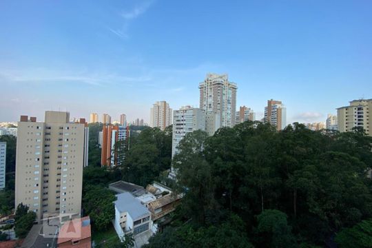 Vista da Sacada de apartamento para alugar com 1 quarto, 60m² em Vila Andrade, São Paulo