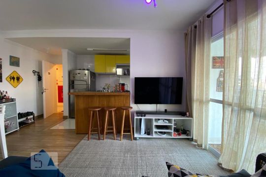 Sala de apartamento para alugar com 1 quarto, 60m² em Vila Andrade, São Paulo