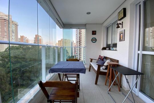 Sacada de apartamento para alugar com 1 quarto, 60m² em Vila Andrade, São Paulo