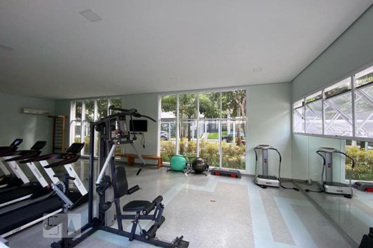 Área comum - Academia de apartamento para alugar com 1 quarto, 60m² em Vila Andrade, São Paulo
