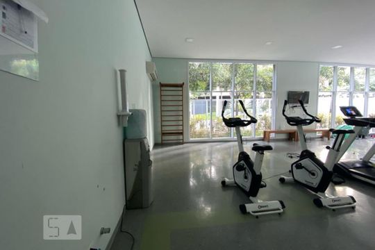 Área comum - Academia de apartamento para alugar com 1 quarto, 60m² em Vila Andrade, São Paulo