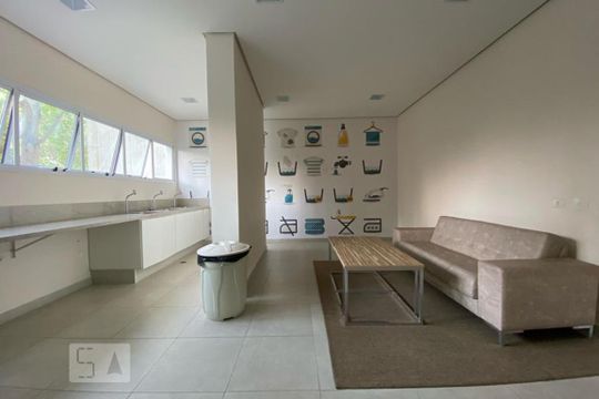 Área comum - Lavanderia de apartamento para alugar com 1 quarto, 60m² em Vila Andrade, São Paulo