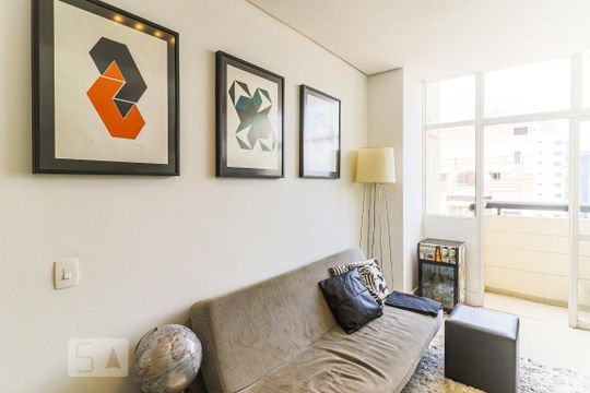 Sala de apartamento à venda com 2 quartos, 155m² em Cidade Monções, São Paulo