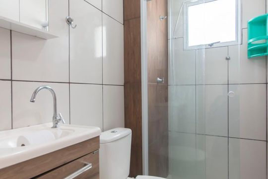 Banheiro de apartamento para alugar com 2 quartos, 46m² em Bairro Parque das Cachoeiras, Campinas