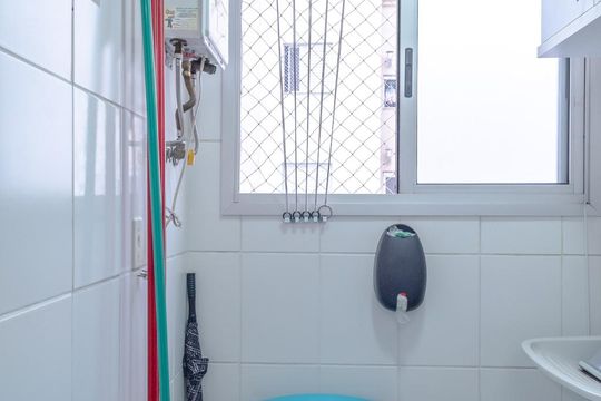 Área de serviço de apartamento à venda com 3 quartos, 64m² em Vila Moreira, São Paulo