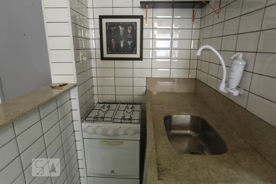 Cozinha de kitnet/studio à venda com 1 quarto, 41m² em Centro, São Paulo