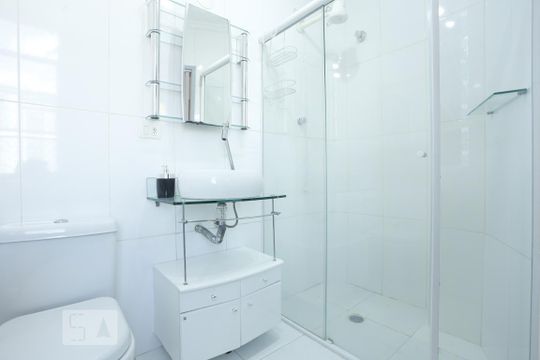Banheiro de kitnet/studio à venda com 1 quarto, 41m² em Centro, São Paulo