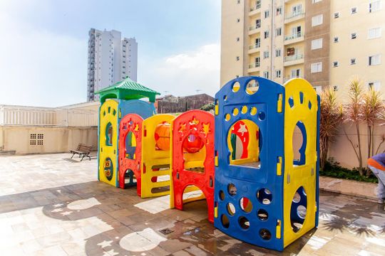 Área Comum - Playground de apartamento à venda com 3 quartos, 75m² em Vila Pires, Santo André