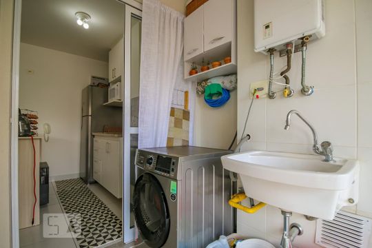 Área de Serviço de apartamento à venda com 1 quarto, 49m² em Vila Cordeiro, São Paulo
