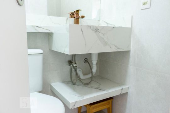 Banheiro de apartamento para alugar com 2 quartos, 49m² em Vila das Mercês, São Paulo