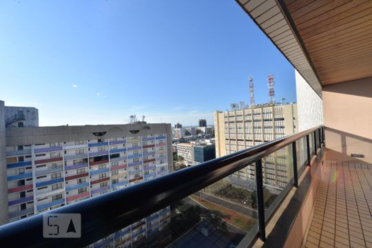 Vista da Varanda de apartamento para alugar com 1 quarto, 55m² em Quadra 2, Brasília