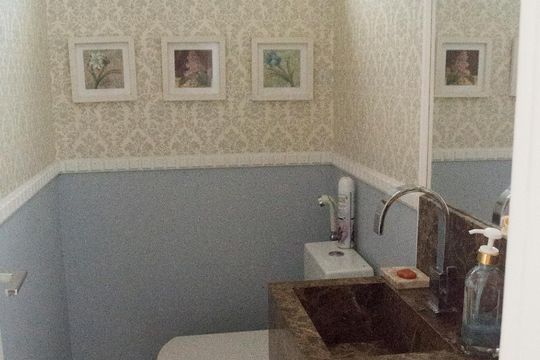 Lavabo de casa de condomínio à venda com 4 quartos, 300m² em Jardim Colombo, São Paulo