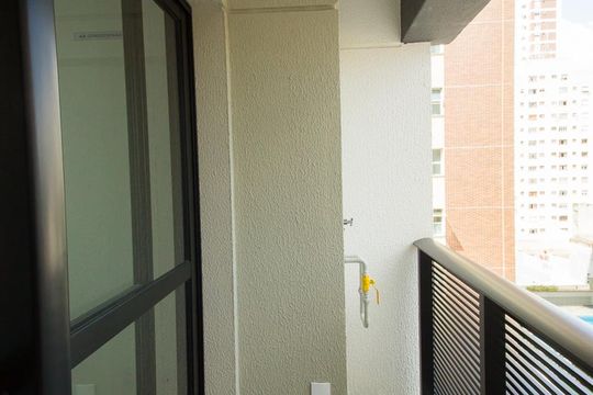 Varanda de kitnet/studio para alugar com 1 quarto, 25m² em Vila Mariana, São Paulo