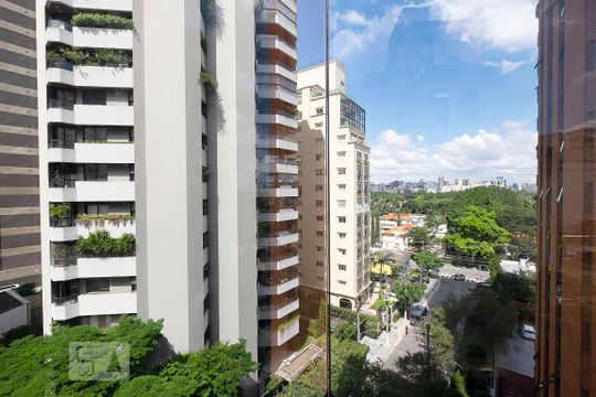 Sala - Varanda Vista de apartamento à venda com 2 quartos, 150m² em Jardim Paulista, São Paulo