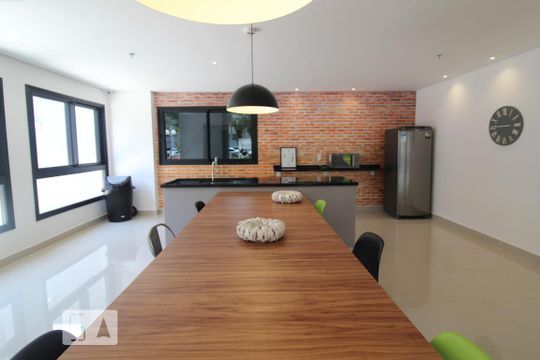 Área gourmet de kitnet/studio para alugar com 1 quarto, 36m² em Santa Paula, São Caetano do Sul