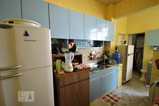 Cozinha - Armários de apartamento à venda com 3 quartos, 109m² em Botafogo, Rio de Janeiro