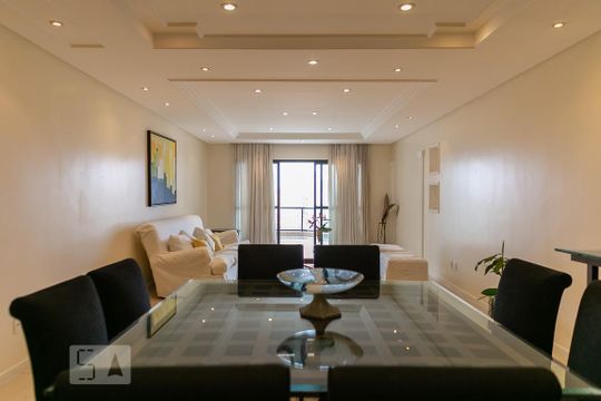 Sala de apartamento para alugar com 4 quartos, 219m² em Boqueirão, Santos
