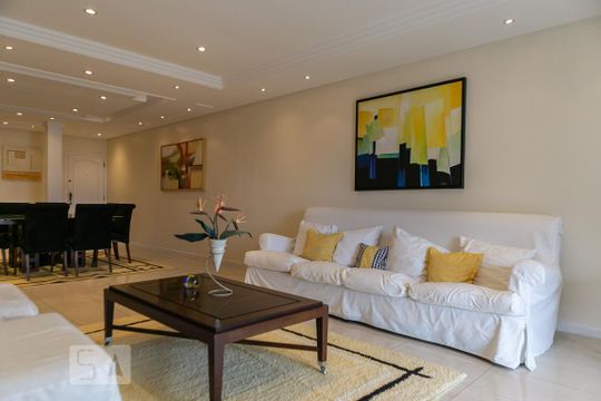 Sala de apartamento para alugar com 4 quartos, 219m² em Boqueirão, Santos