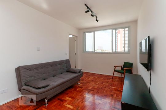 Sala de apartamento para alugar com 1 quarto, 54m² em Vila Madalena, São Paulo