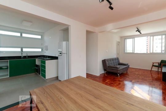 Sala de apartamento para alugar com 1 quarto, 54m² em Vila Madalena, São Paulo