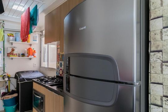 Cozinha de apartamento à venda com 2 quartos, 42m² em Colônia (zona Leste), São Paulo