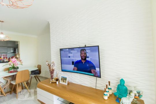 Sala de apartamento à venda com 3 quartos, 82m² em Moinho Velho, São Paulo