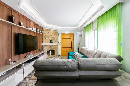 1o. Andar - Sala de casa à venda com 3 quartos, 400m² em Jardim Santa Emília, São Paulo