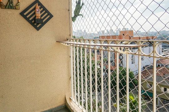 Varanda de apartamento à venda com 3 quartos, 73m² em Chácara Califórnia, São Paulo