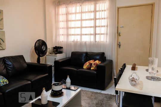 Sala de apartamento à venda com 1 quarto, 54m² em Santa Ifigênia, São Paulo
