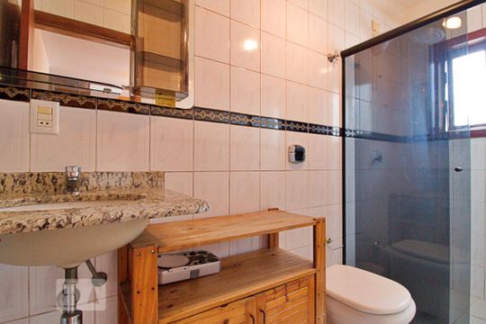 Banheiro da Suíte de casa à venda com 3 quartos, 180m² em Jardim Colombo, São Paulo