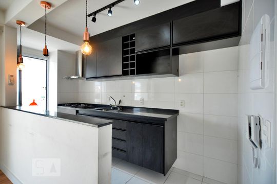 Cozinha - Armários de apartamento à venda com 2 quartos, 65m² em Vila Anglo Brasileira, São Paulo