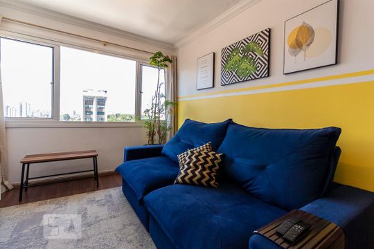 Detalhe Sala de apartamento para alugar com 2 quartos, 93m² em Brooklin, São Paulo