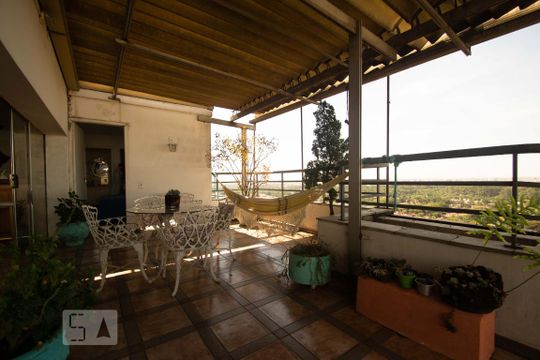 Sala Superior  -  Cobertura de apartamento para alugar com 4 quartos, 317m² em Jardim Novo Santo Amaro, São Paulo