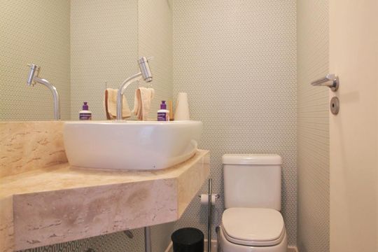 Lavabo de apartamento à venda com 5 quartos, 210m² em Vila Andrade, São Paulo