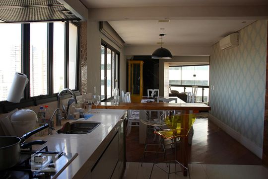 Cozinha  de apartamento à venda com 5 quartos, 211m² em Jardim do Mar, São Bernardo do Campo