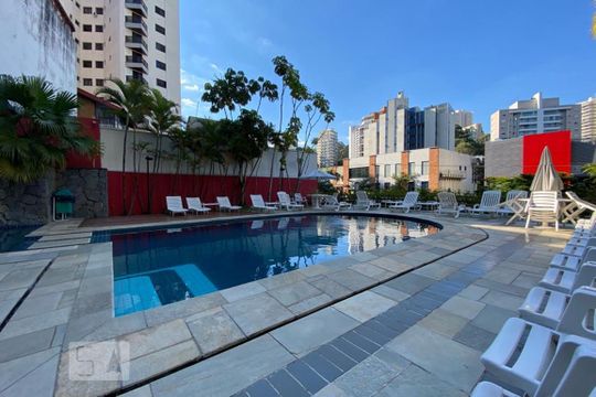 Área comum - Piscina de apartamento à venda com 1 quarto, 45m² em Vila Andrade, São Paulo