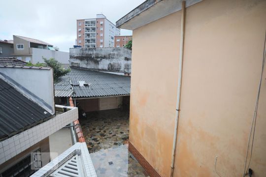 Vista do Quarto/Sala de casa para alugar com 1 quarto, 25m² em Embaré, Santos