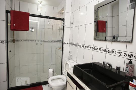 Banheiro da Suíte de apartamento à venda com 3 quartos, 120m² em Tijuca, Rio de Janeiro