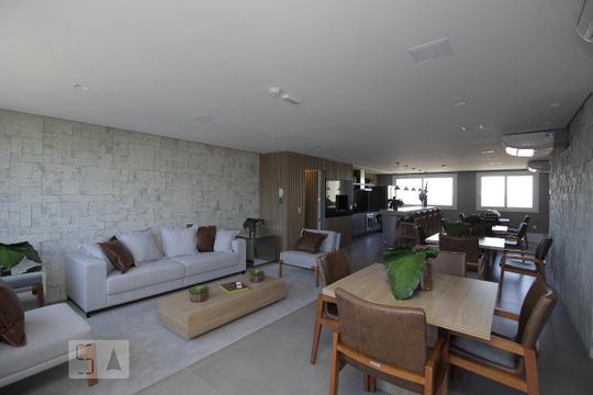 Área comum - Salão de festas de apartamento à venda com 1 quarto, 46m² em Centro, Canoas
