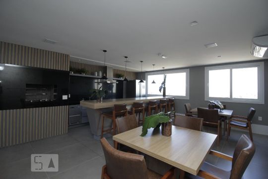 Área comum - Salão de festas de apartamento à venda com 1 quarto, 46m² em Centro, Canoas
