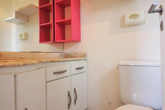 Banheiro da suíte de apartamento para alugar com 3 quartos, 78m² em Jardim Ampliacao, São Paulo