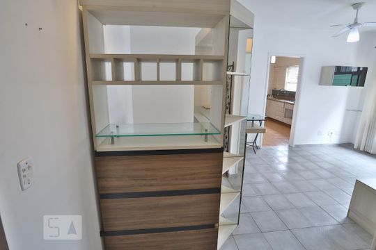 Detalhe da Sala - Bar de apartamento para alugar com 1 quarto, 45m² em Campo Grande, Santos