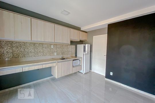 Sala e Cozinha de kitnet/studio à venda com 1 quarto, 33m² em Vila Prudente, São Paulo