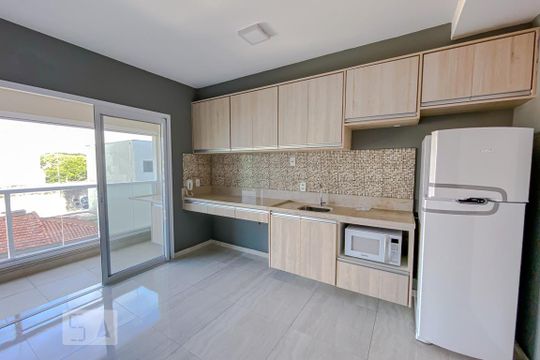 Sala e Cozinha de kitnet/studio à venda com 1 quarto, 33m² em Vila Prudente, São Paulo