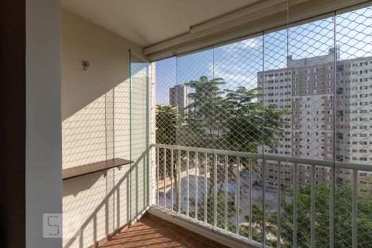 Varanda da Sala de apartamento para alugar com 2 quartos, 56m² em Parque Reboucas, São Paulo