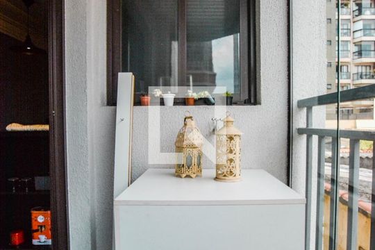 Área de Serviço de apartamento à venda com 1 quarto, 51m² em Vila Valparaíso, Santo André